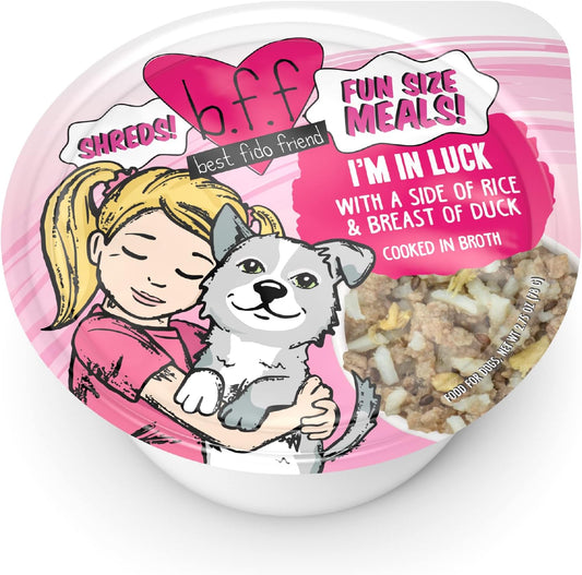 Weruva Best Fido Friend Fun Size Meals for Dogs, Im in Luck 2.75-oz(Pack of 12)