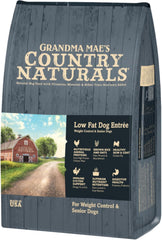 Grandma Mae’s Country Naturals Dry Dog Food, Weight Control & Senior Dog Formula, Chicken & Brown Rice, Slow Cooked & Nutrient Dense, Made in USA