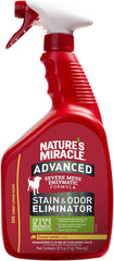 Nature’s Miracle Advanced Stain & Odor Eliminator, 32 Ounces, Sunny Lemon Scent, Severe Mess Enzymatic Formula For Tough Pet Messes