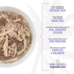 Tiki Cat After Dark, Chicken & Duck, High-Protein and 100% Non-GMO Ingredients, Wet Cat Food for Adult Cats