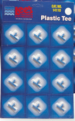 Lee's Pet Products ALE14110 12-Piece Card Plastic Tee for Aquarium Pumps
