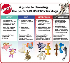 SPOT Dura-Fused Leather Bone Tug Dog Toy – Real Leather & Jute Fabric, Double-Stitched & Durable, Squeaky Interactive Tug Toy with Double Rope Handle for Moderate Chewers, Soft Stuffed Fetch Toy, 18in