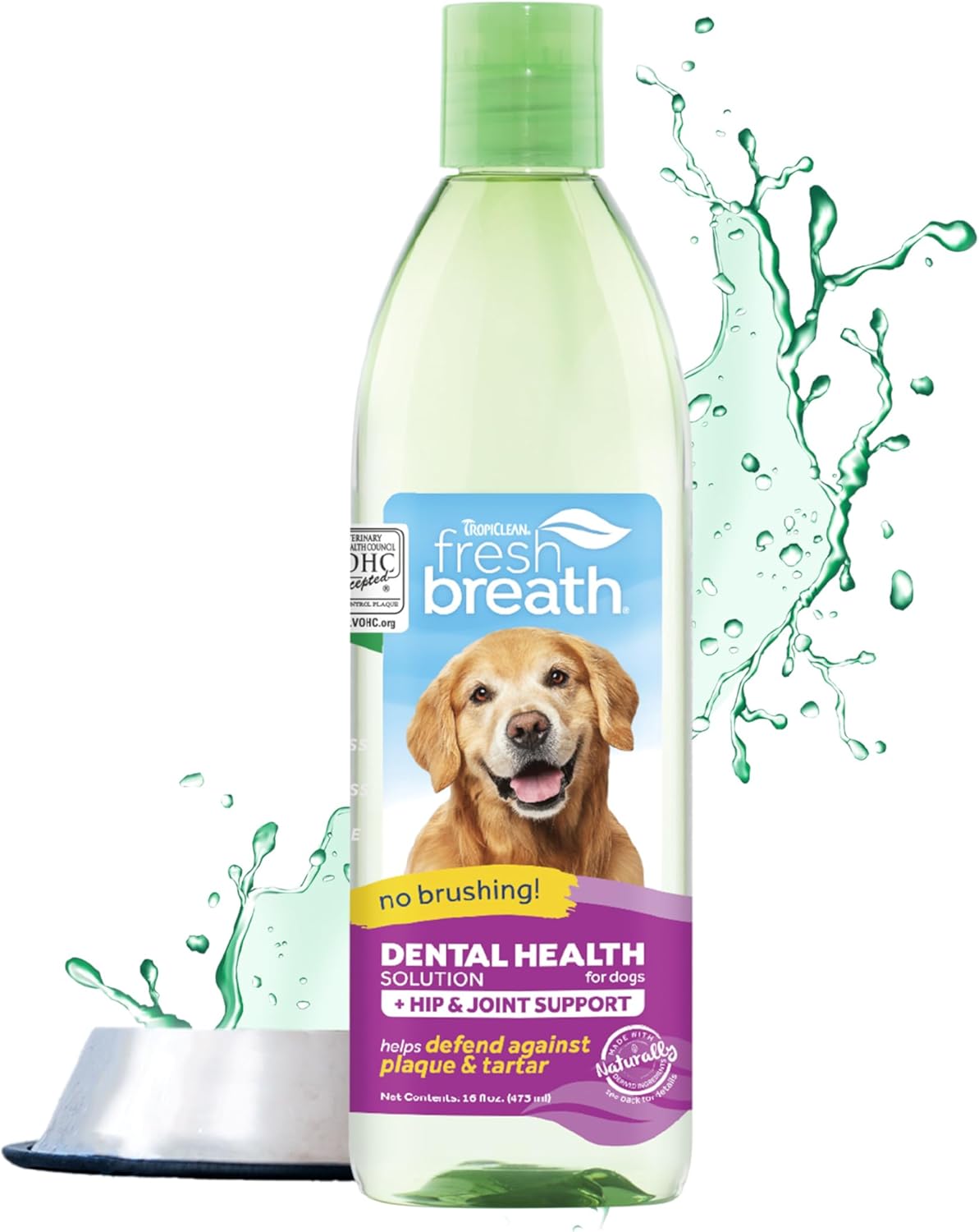 TropiClean Fresh Breath | Breath Freshener and Teeth Cleaning Solution | 16 oz