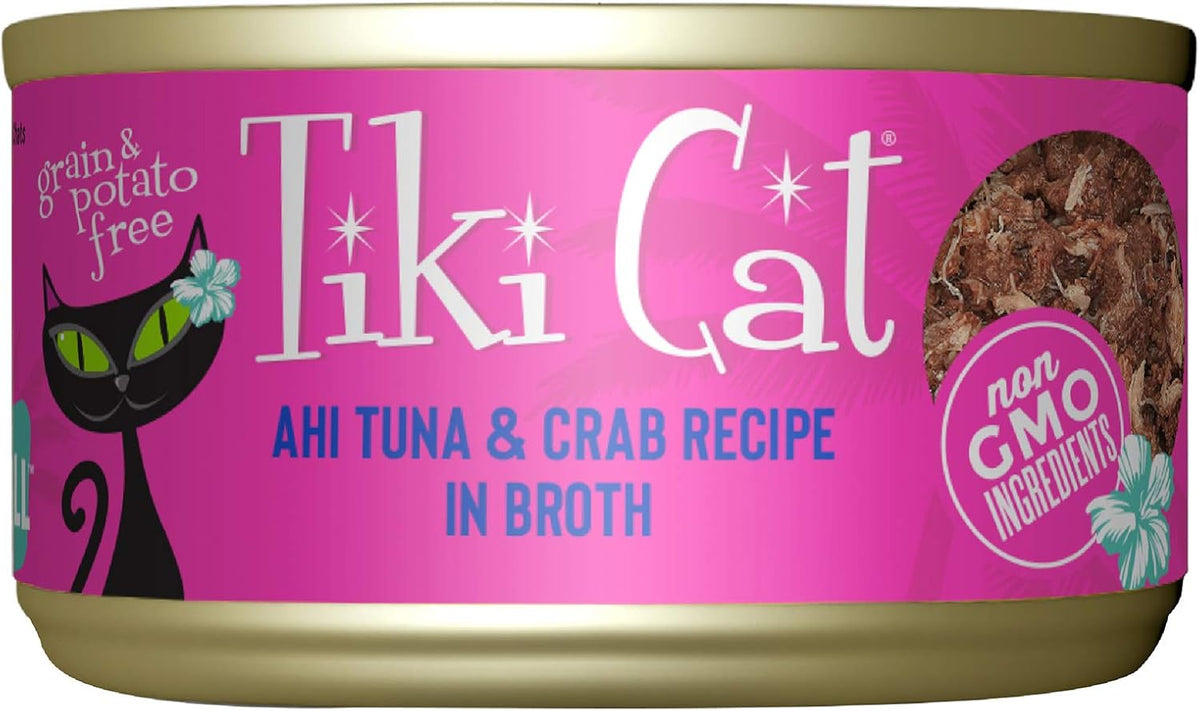 Tiki Cat Grill Wet Cat Food, Ahi Tuna & Crab