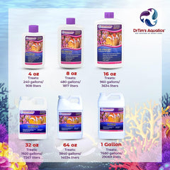 DrTim’s Aquatics Re-Fresh – 16 oz – Natural Water Clarifier for Reef, Nano & Seahorse Aquariums – Removes Green/Brown Water Stains & Odors – 100% Natural Formula
