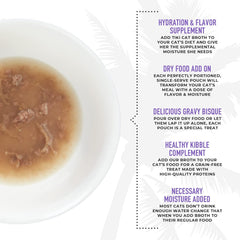 Tiki Cat Born Carnivore Broths, Duck & Chicken Recipe, Hydration and Flavor Supplement Cat Food Topper