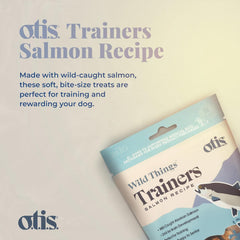O.T.I.S. Wild Things Trainers Salmon Recipe – 4 oz – Bite-Size Dog Training Treats with DHA, Ashwagandha & L-Theanine – Wild Caught – No Hormones or Additives
