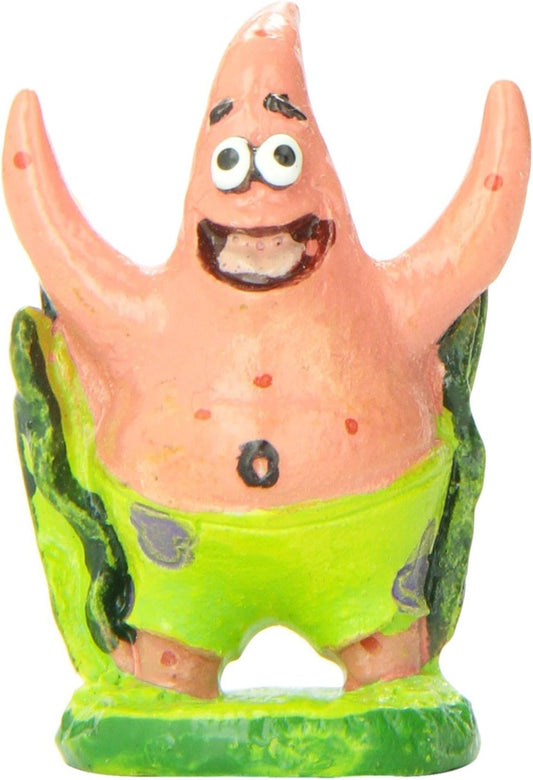 Penn-Plax Officially Licensed Spongebob Squarepants Aquarium Ornament – Patrick (Mini/Small Size) – Perfect for Freshwater and Saltwater Tanks
