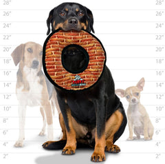 TUFFY - World's Tuffest Soft Dog Toy - MEGA Ring Brick- Squeakers -Multiple Layers. Made Durable, Strong & Tough. Interactive Play (Tug, Toss & Fetch). Machine Washable & Floats.