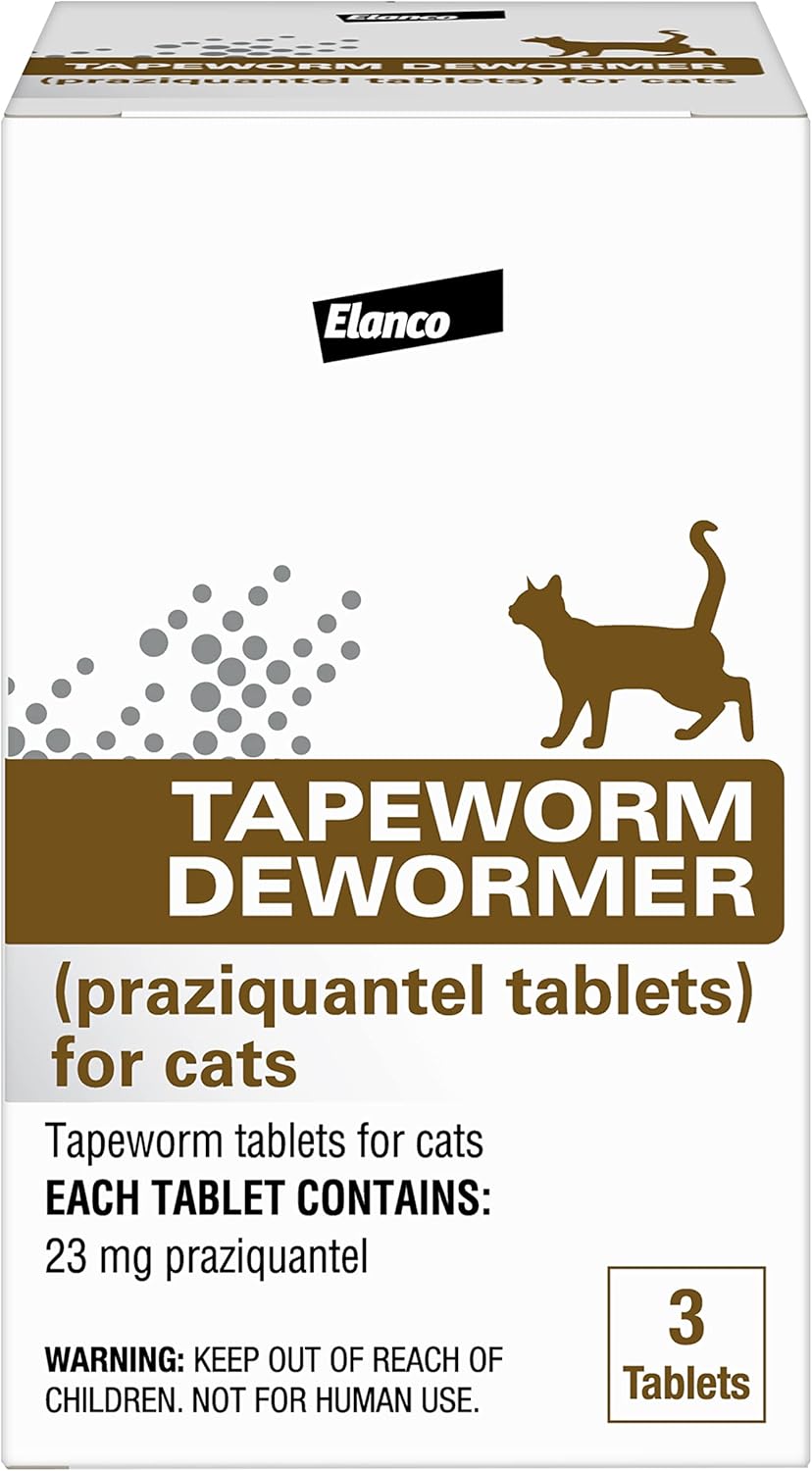 Elanco Tapeworm Dewormer (praziquantel tablets)  6 Weeks and Older, 3-count