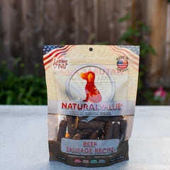 Loving Pets Natural Value All Natural Soft Chew Beef Sausages For Dogs