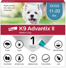 K9 Advantix II Dog Vet-Recommended Flea, Tick & Mosquito Treatment & Prevention | 1-Mo Supply