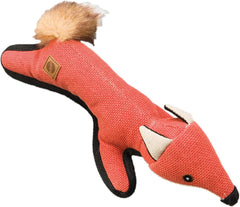 SPOT Dura-Fused Hemp Pals - Dog Toy Made with Hemp Material, Fused with Tricot for Durablity, with Furry Plush Tail and Squeaker, Great for Light to Moderate Chewers - 18" Assorted Styles, 1 Piece