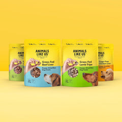 Animals Like Us - Premium Dog Treats, Freeze-Dried Raw 100% Grass-Fed Lamb Heart, Single Ingredient, Protein Rich, Non-GMO, No Wheat or Corn, 3 oz