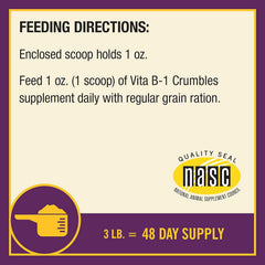 Vita B-1® Crumbles – 3 lbs