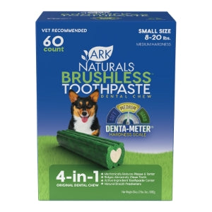 Ark Naturals Brushless Toothpaste, Dog Dental Chews, Freshens Breath, Unique Texture Helps Reduce Plaque & Tartar, 1 Pack