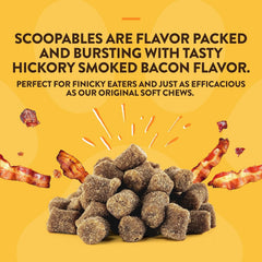 NaturVet Scoopables No Scoot For Dog Bite - Anal Gland Support For Dogs - Supports Normal Bowel Function - Chewable Stool & Bowel Health Pet Supplement - Pumpkin, Psyllium Husk, & Beet Pulp