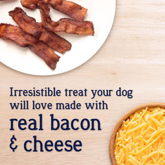 Stewart Freeze Dried Dog Treats, PuffPops Bacon and Cheese Recipe, Gluten Free, 2.8 Ounce Resealable Pouch, Made in USA, Dog Training Treats