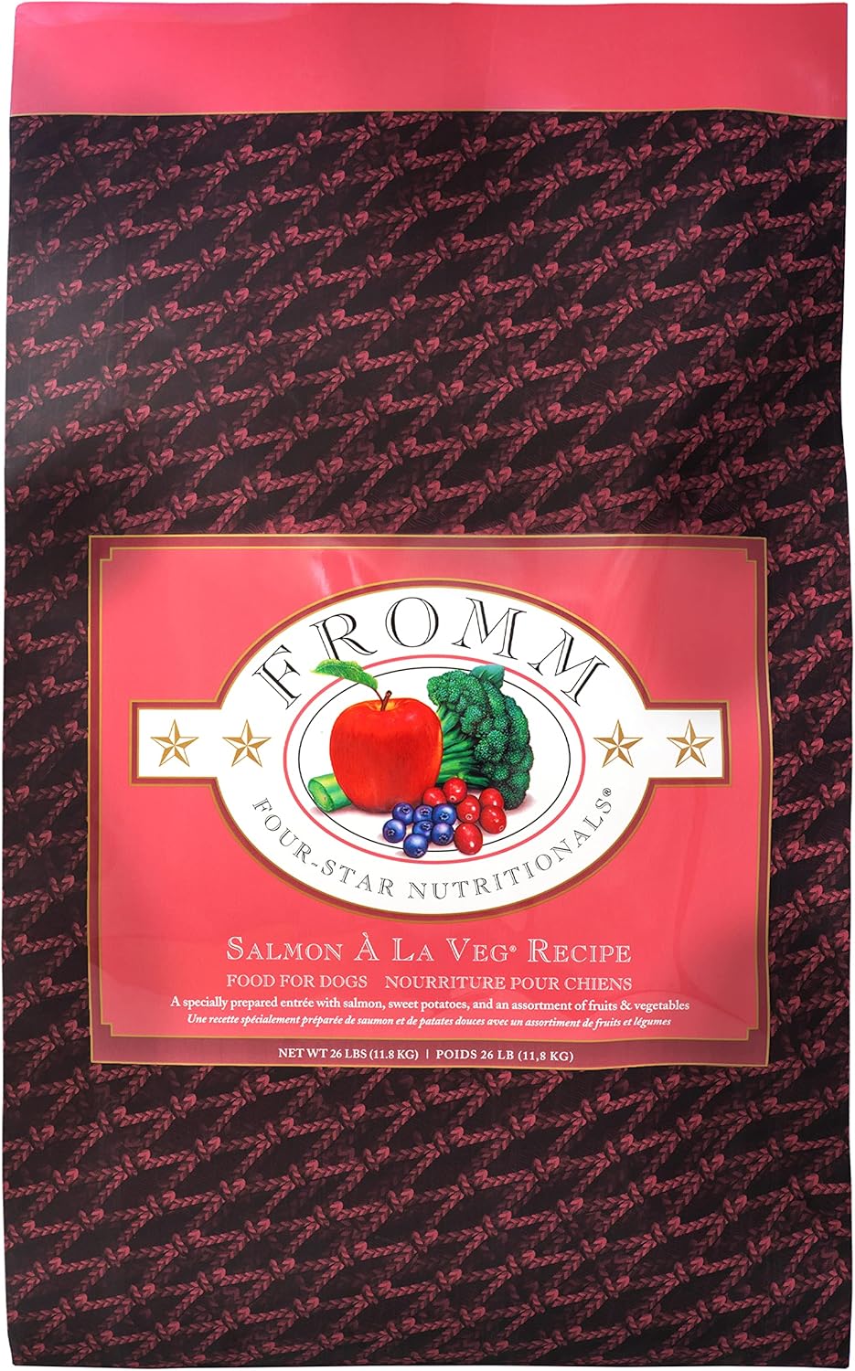 Fromm Four-Star Nutritionals Salmon A La Veg Dog Food - Premium Dry Dog Food - Salmon Recipe