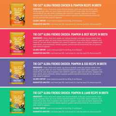 Tiki Cat Aloha Friends Variety Pack, Meaty Flavors Mixed with Pumpkin, Wet, High-Protein & High-Moisture Cat Food, For All Life Stages
