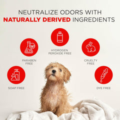 TropiClean Deodorizing Skunk Shampoo for Dogs - Extra Strength Skunk Odor Remover - 24 Hour Fast Relief 1 gal