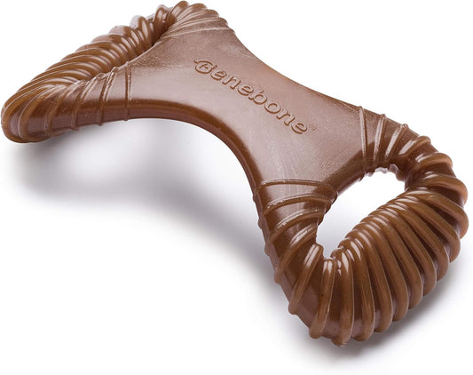 Benebone Dental Durable Dog Chew Toy for Aggressive Chewers, Real Peanut, Made in USA