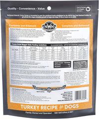 Northwest Naturals Freeze-Dried Turkey Dog Food - Bite-Sized Nuggets - Grain-Free, High-Protein, Raw Diet, Human-Grade, Limited Ingredients, All Natural, Healthy & Nutritious, Made in USA