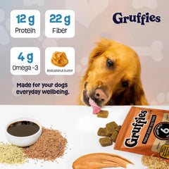Joint and Hip Support Peanut Butter Dog Treats 170g - All Natural Ingredients, Made in The USA, Supplements for Mobility and Joint Health