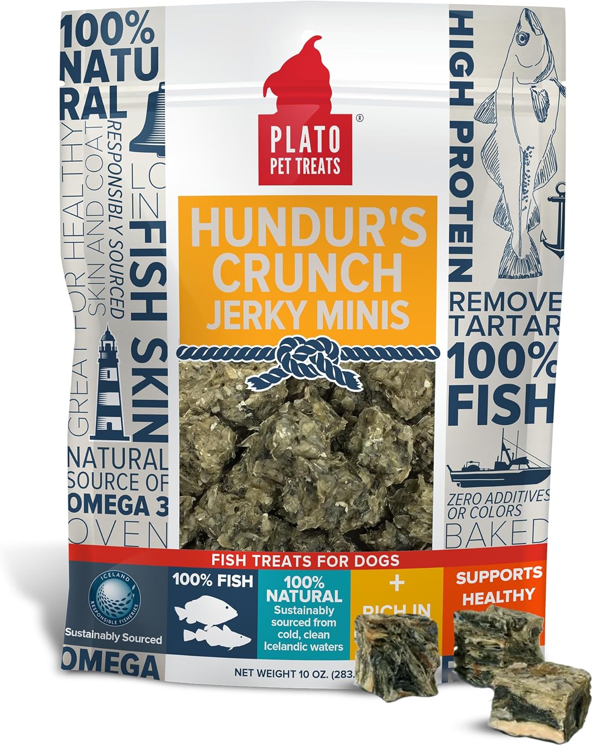 Plato Hundur's Crunch Jerky Minis