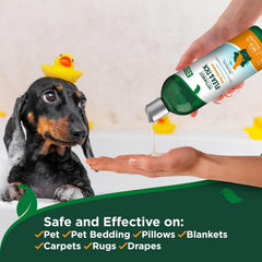 HERO PET Vet's Best Natural Flea & Tick Dog Shampoo – Plant-Based Formula with Cotton Spice Scent – Natural Dog Shampoo with Essential Oils for Flea and Tick Support – Made in USA – 12 oz Bottle