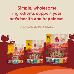 PLATO Turkey Real Strips Natural Dog Treats - Real Meat - Air Dried - Made in the USA - Turkey & Cranberry