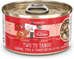 Weruva Cats in The Kitchen, Two Tu Tango with Sardine, Tuna & Turkey Au Jus Cat Food