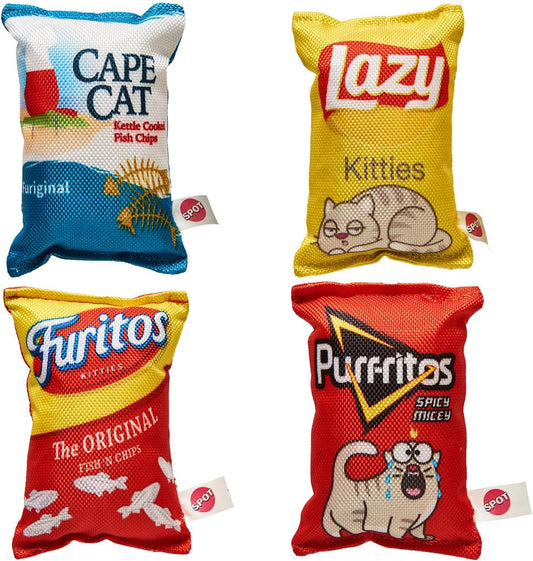 SPOT Ethical Products Fun Food Kitty Chips Assorted 5"