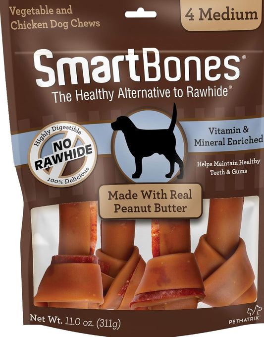 SmartBones Medium Chews With Real Peanut