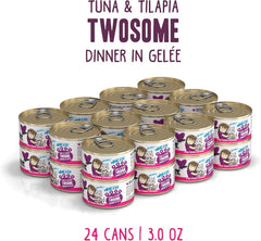 Weruva Best Feline Friend (B.F.F.) Grain-Free Cat Food, Tuna & Tilapia Twosome (Pack of 24)
