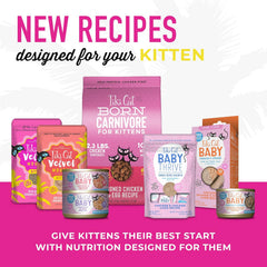 Tiki Cat Baby, Chicken & Salmon, High-Protein and 100% Non-GMO Ingredients, Wet Cat Food for Kittens 8 Weeks+