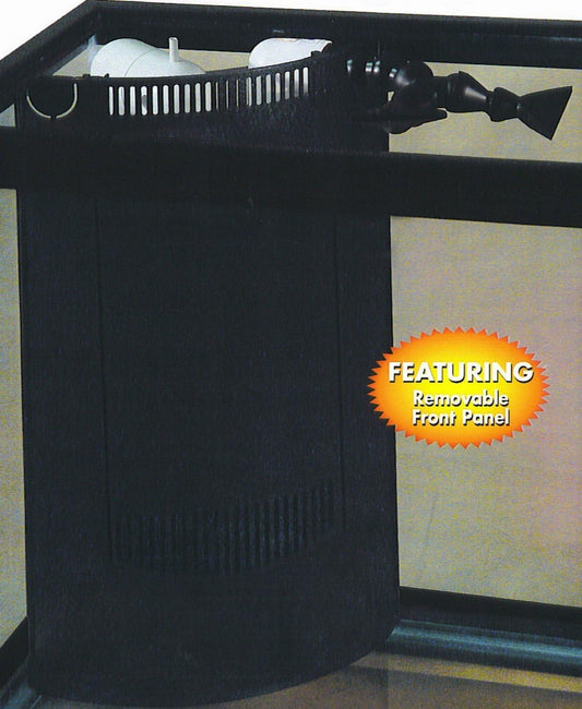 Marineland Perfecto Manufacturing Marineland Fish Aquarium with 2 Corner-Flo, Black