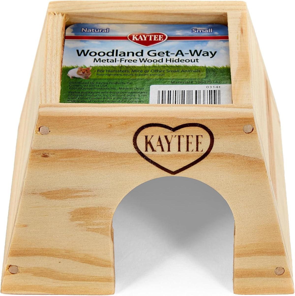 Kaytee® Woodland Get-A-Way Home for Small Animal Wooden Color Small