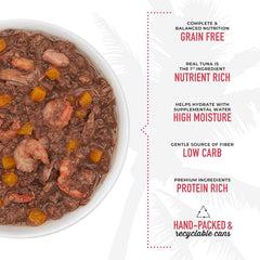 Tiki Cat Aloha Friends, Tuna, Shrimp & Pumpkin, Grain-Free & High Moisture, Wet Cat Food for All Life Stages
