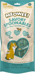 Savory Spoonables with Real Duck, Beef & Rabbit, Tube, Triple Flavor Squeezable Lickable Wet Treats for Cats with Built-in Spoon for Less Mess