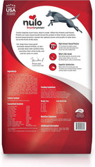 Nulo Frontrunner Dry Dog Food for Adult Dogs - Grain Inclusive Recipe with Beef, Barley, & Lamb - All Natural Pet Foods with High Taurine Levels - Animal Protein for Lean Strong Muscles