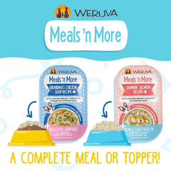 Weruva Meals 'n More Natural Wet Dog Food, Paw Lickin’ Chicken Plus Skin & Coat Health (Pack of 12)