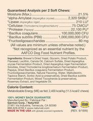 NaturVet Advanced Probiotics & Enzymes Plus Vet Strength PB6 Probiotic Soft Chews for Dogs, 5.9 oz., Count of 70, 70 CT