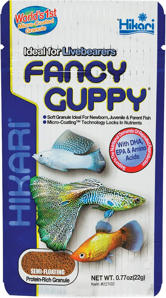 Hikari Tropical Fancy Guppy Fish Food, 0.77 oz (22g)