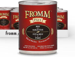 Fromm Beef & Barley Pate Dog Food - Premium Wet Dog Food - Beef Recipe - Case of 12 Cans