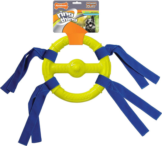 Nylabone Power Play Ring Thing Floatable Interactive Play Toy, Fetch Toy for Dogs