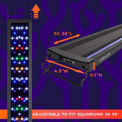 Coralife SaltwCoralife Fish Tank Aquarium Seascape WiFi/Bluetooth Smart LED Light Fixture