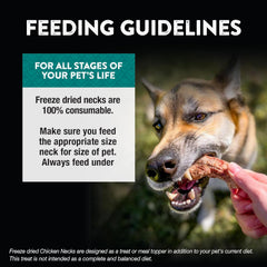 Northwest Naturals Raw Rewards Freeze-Dried Chicken Neck Treats for Dogs and Cats - Whole Neck - Healthy, 1 Ingredient, Human Grade Ingredients, All Natural, Proudly Made in USA, 4 Oz