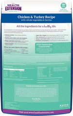Health Extension Grain Free Chicken & Turkey Dry Dog Food- Whole Foods Ingredients Formula with a Blend of Turmeric & Antioxidants for All Life Stages Dogs