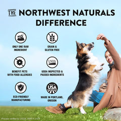 Northwest Naturals Raw Rewards Freeze-Dried Chicken Neck Treats for Dogs and Cats - Whole Neck - Healthy, 1 Ingredient, Human Grade Ingredients, All Natural, Proudly Made in USA, 4 Oz